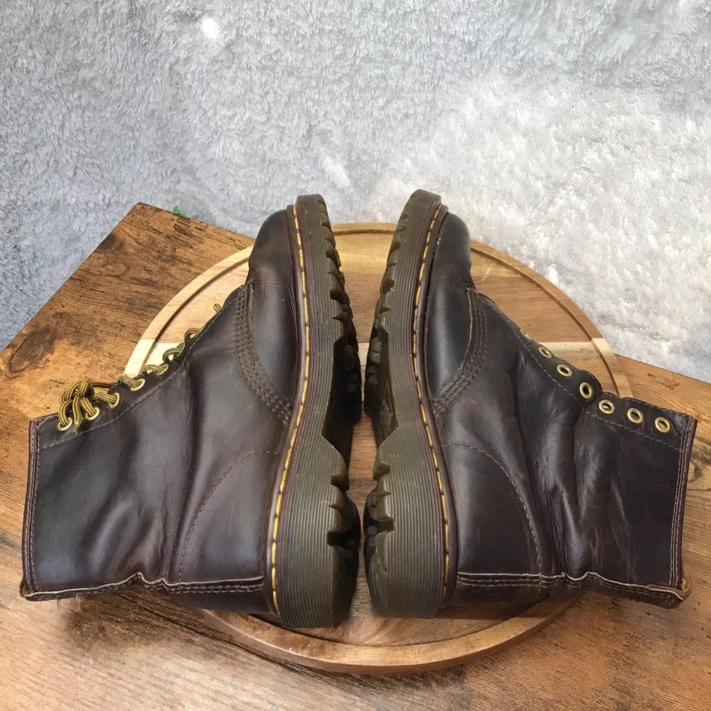 Dr Doc Martens 1460 8-Eye Boots Mens US 7 Aztec Crazy Horse Leather England Made